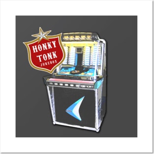 Honkytonk Jukebox vintage jukebox Posters and Art